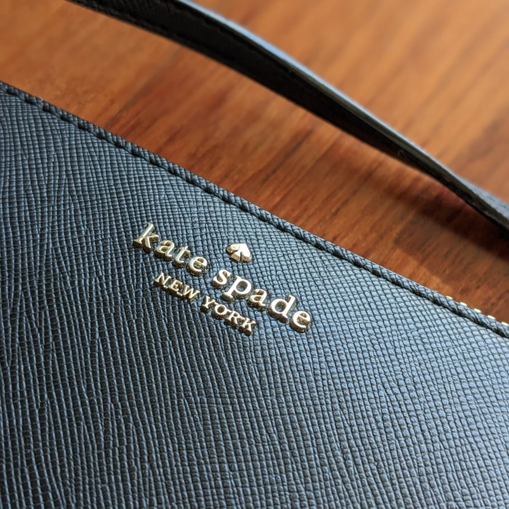 NWT* Black Kate Spade Flash Glitter Crossbody - small - Picture 4 of 7